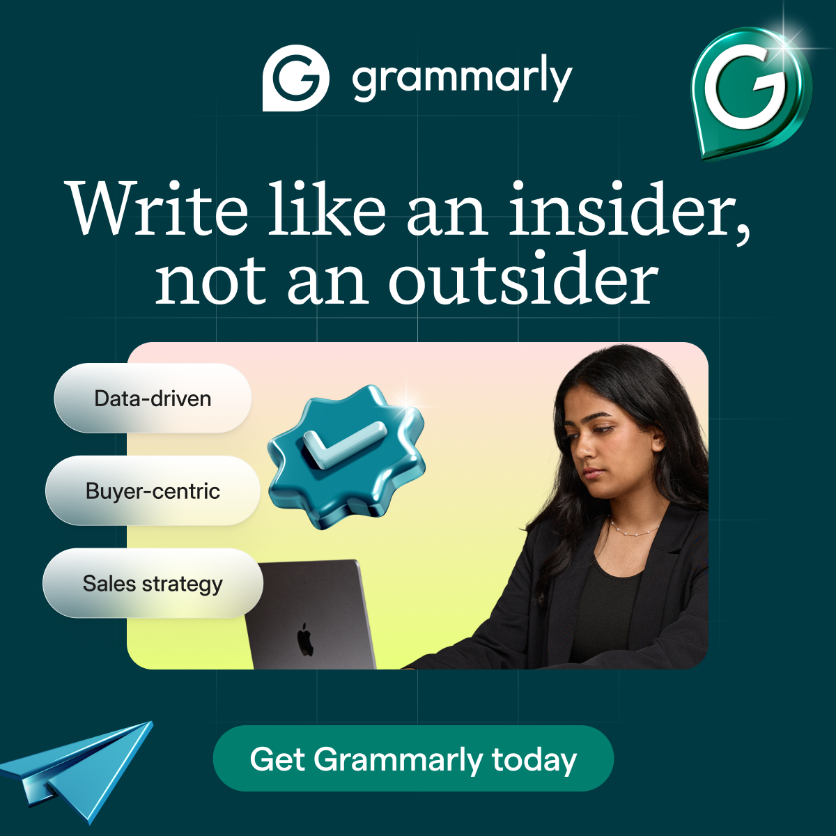 Grammarly Facebook ad