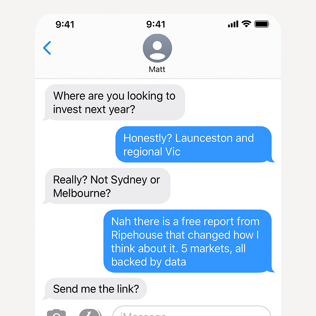 Ripehouse Advisory Facebook ad: The Suburbs Nobody's Talking About Yet