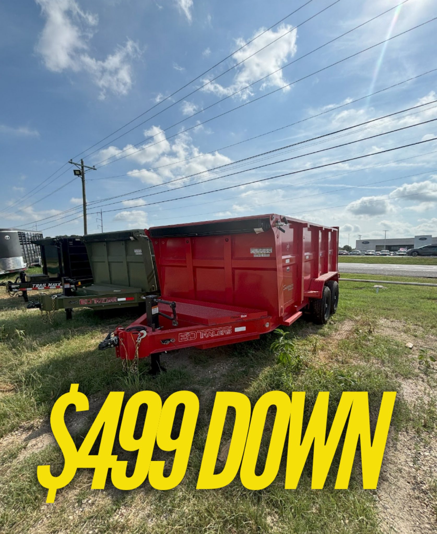 Reed Trailer Facebook ad: Rent-to-Own Trailers, NO Score Check!
