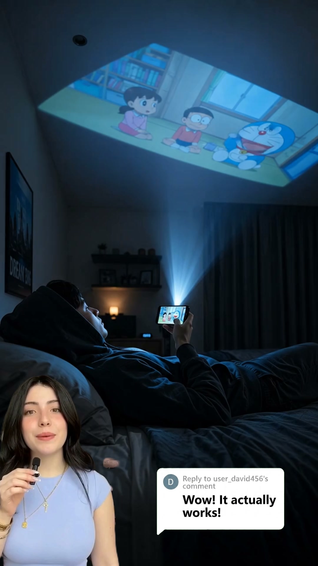 Projector Mini Facebook ad: Easy to play