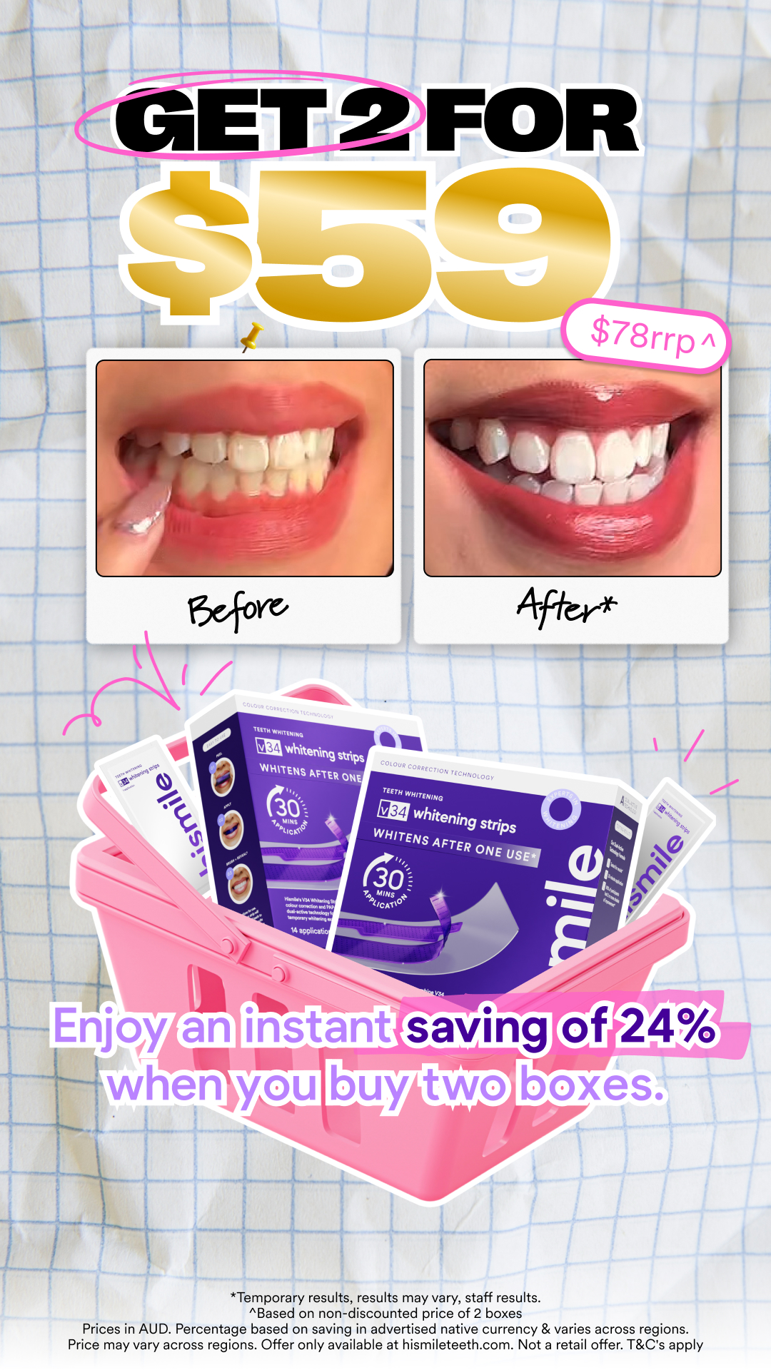Hismile Facebook ad
