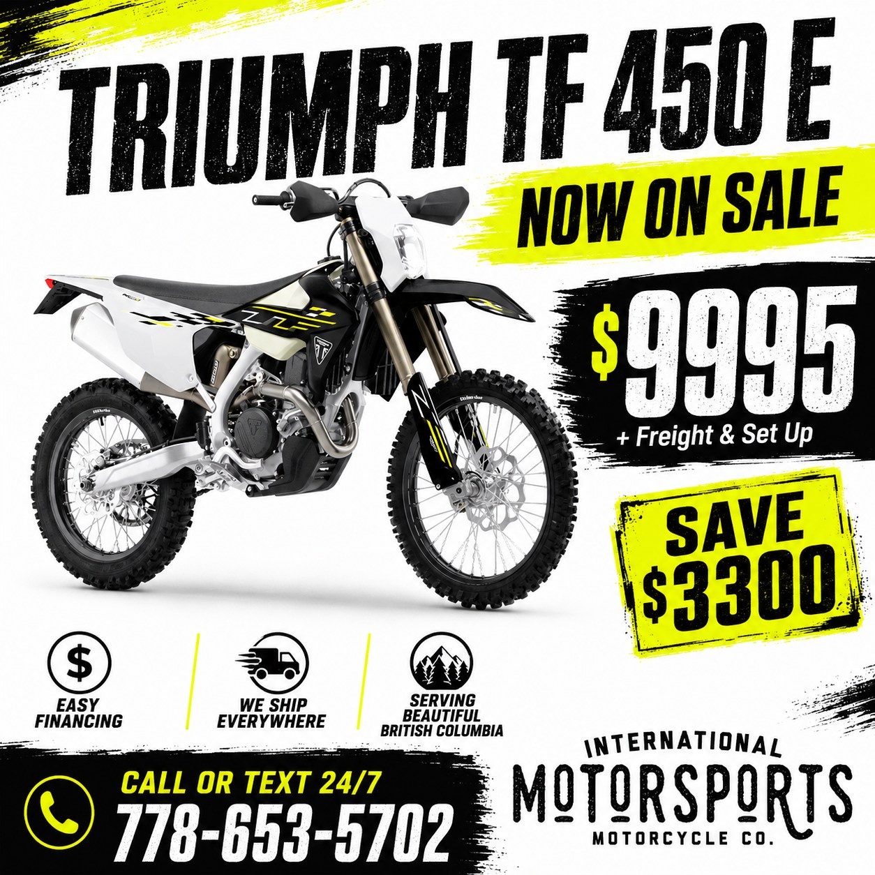 International Motorsports Motorcycle Company Facebook ad