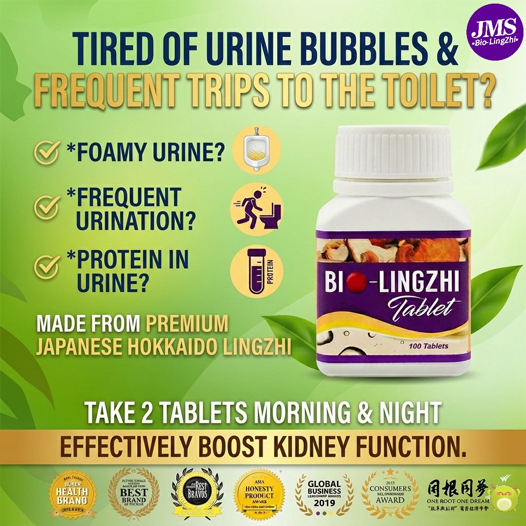 JMS-Bio Lingzhi Facebook ad: 4.9/5 Customer Rating, All-Natural Kidney Support Solution