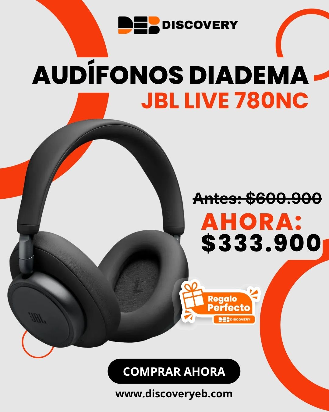 discovery.eb Facebook ad: Desconéctate del ruido y enamórate de cada nota.