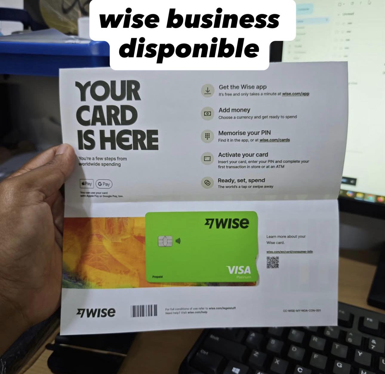 Financial solutions Facebook ad: نوفر لكم حسابات Wise Business جاهزة للاستعمال فوراً!