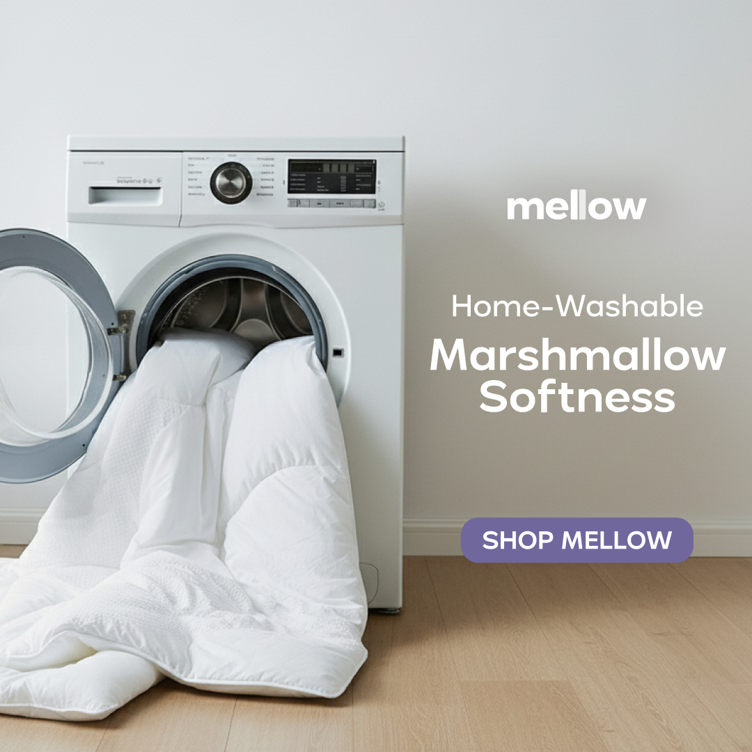 Mellow Bedding Collection Facebook ad from Feb 18, 2026