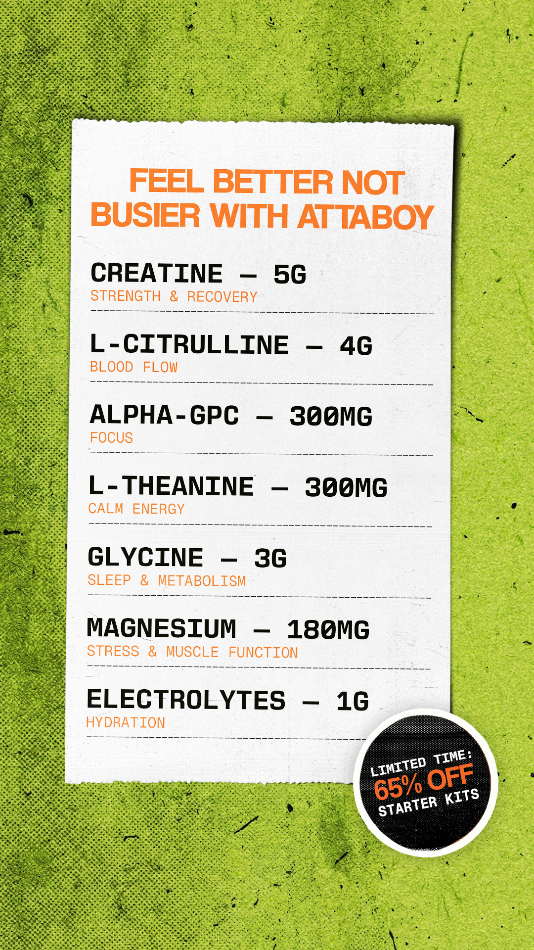 Live Attaboy Facebook ad