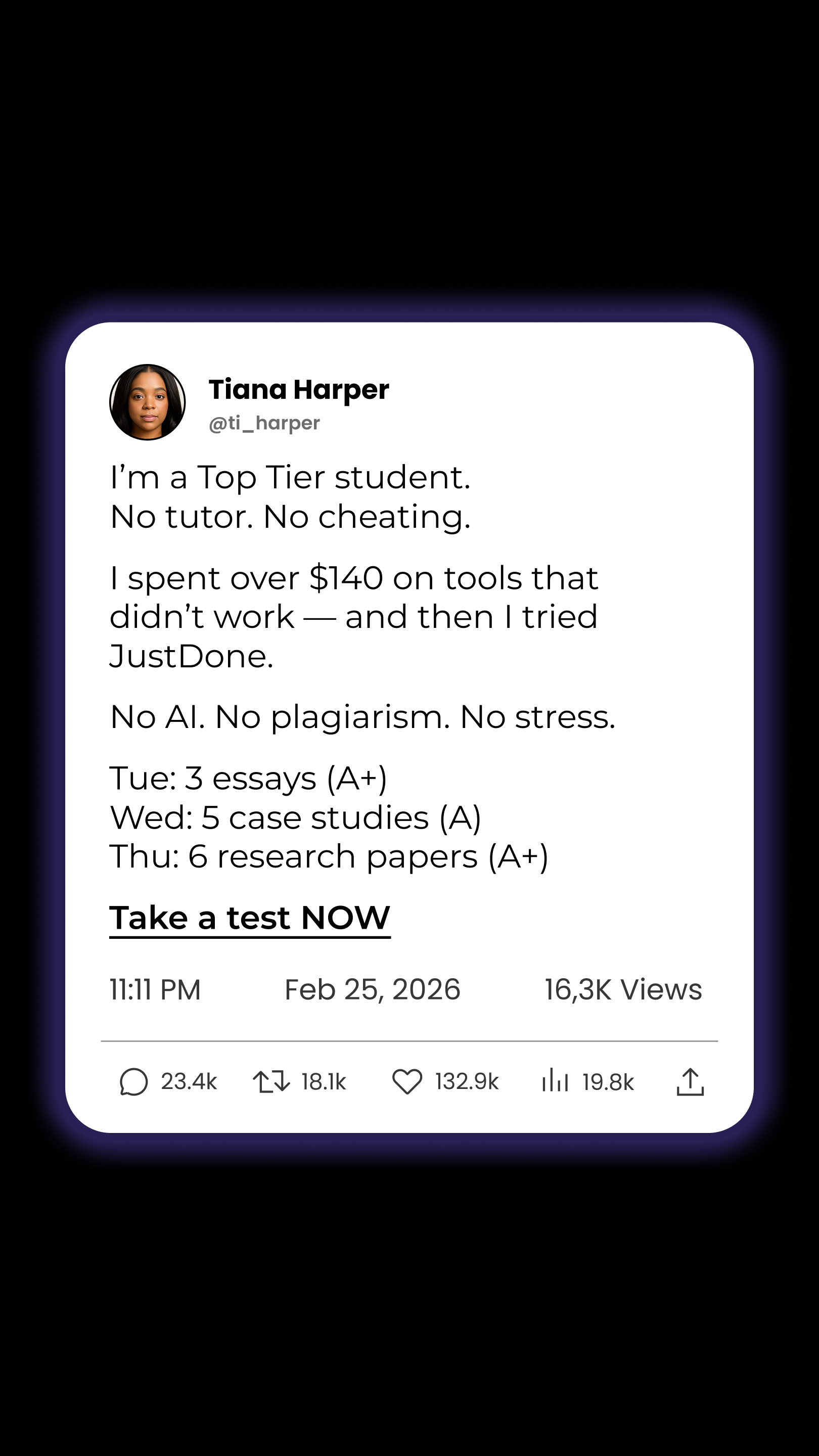 Justdone: All-in-one AI tool  Facebook ad