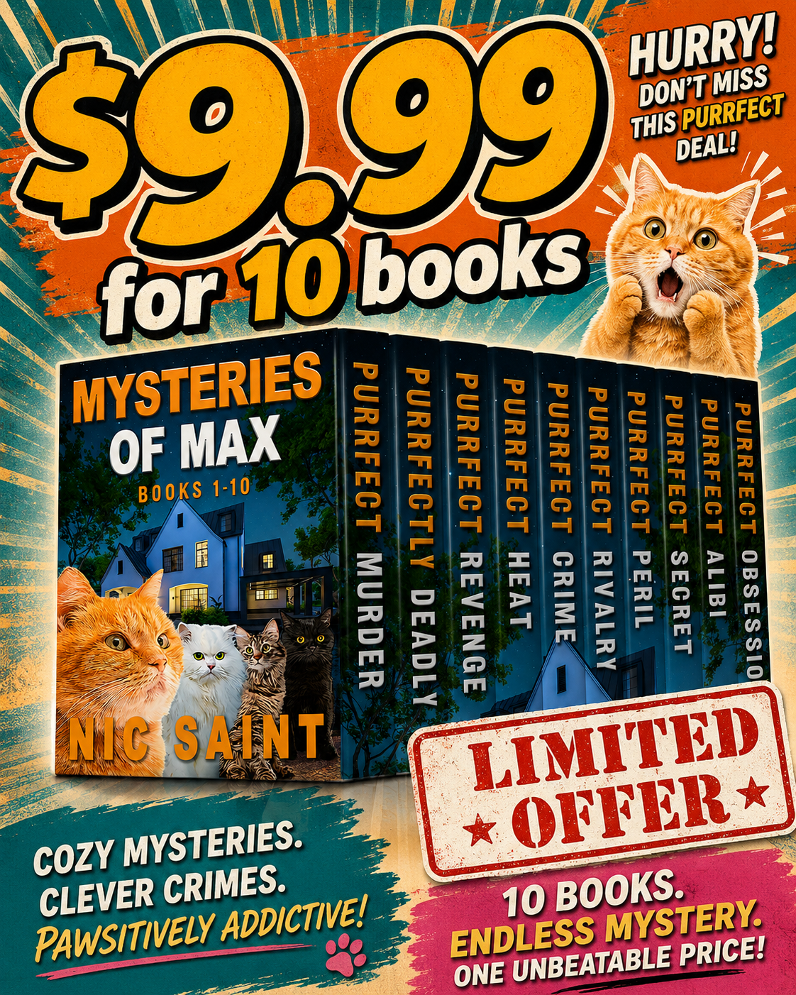 Nic Saint Author Facebook ad