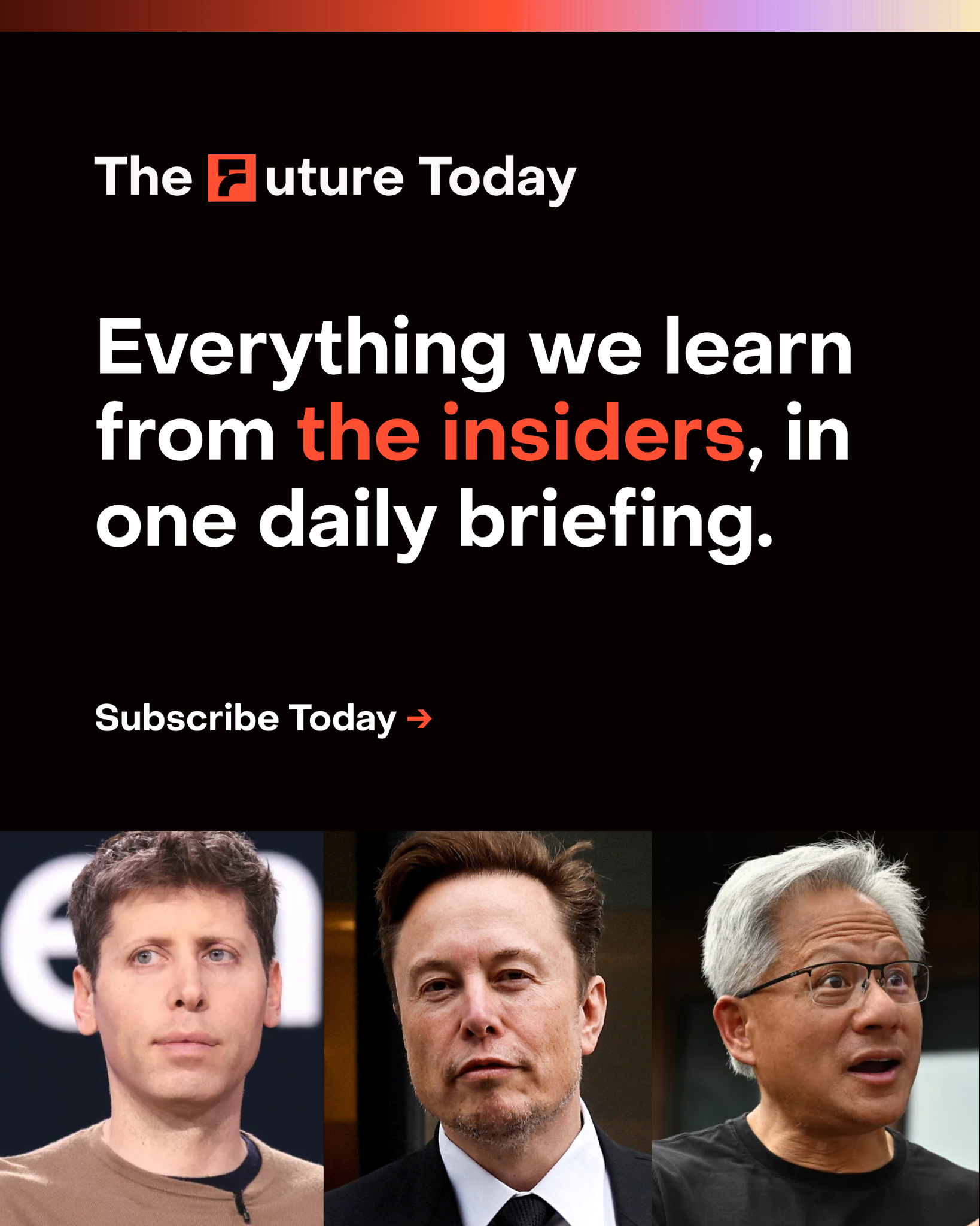Forward Future Facebook ad: Get ahead of the future, today