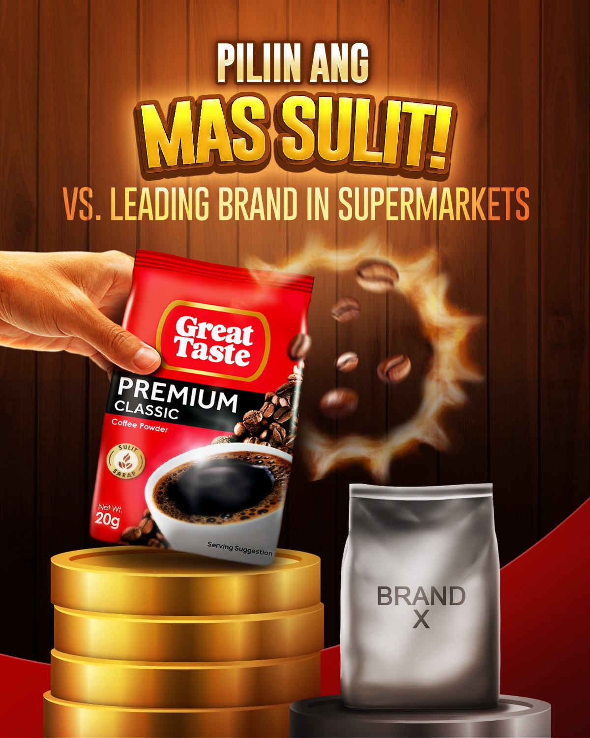 Great Taste Coffee Facebook ad