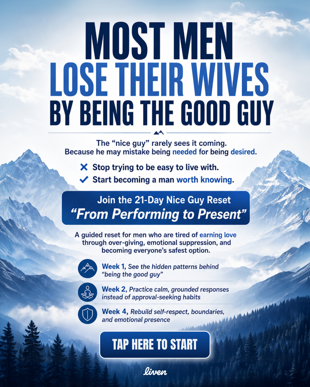 Liven: Self-Discovery Community Facebook ad