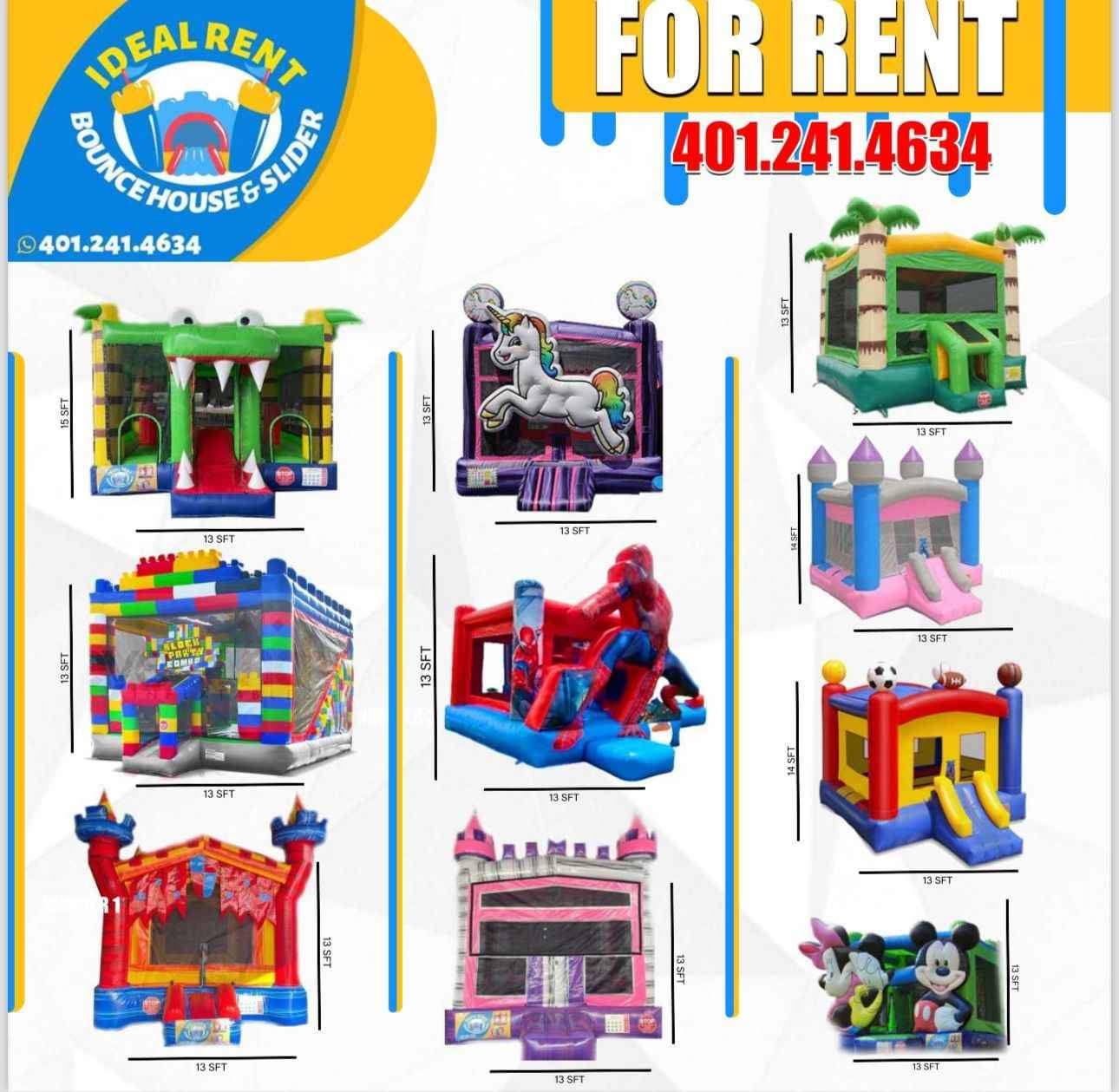 Ideal Rent Facebook ad: Bounce house for rent