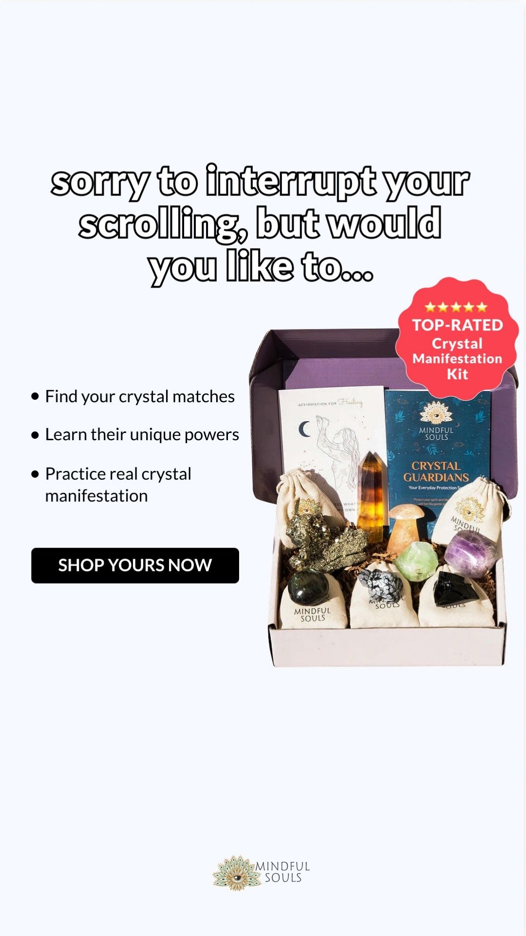 Crystal Healing Stones Facebook ad