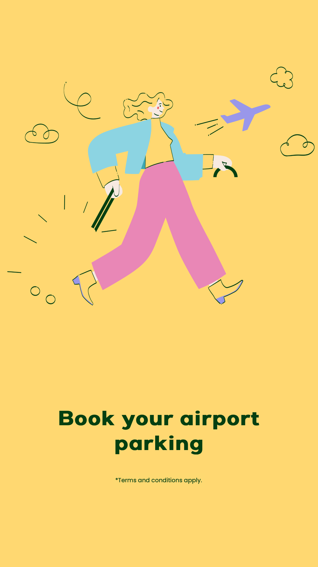 Flit Airport Parking Facebook ad from May 13, 2026