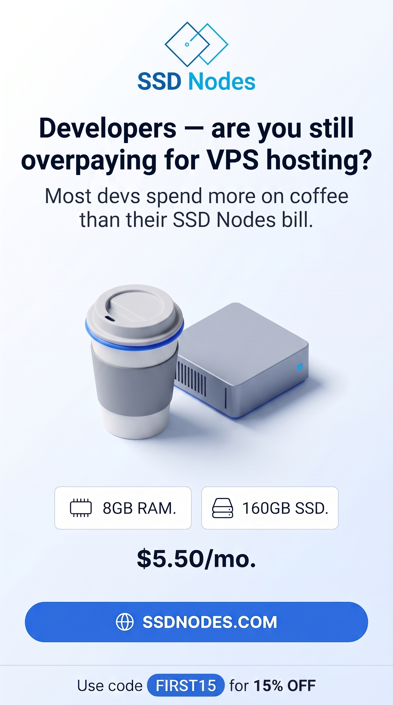 SSD Nodes Facebook ad