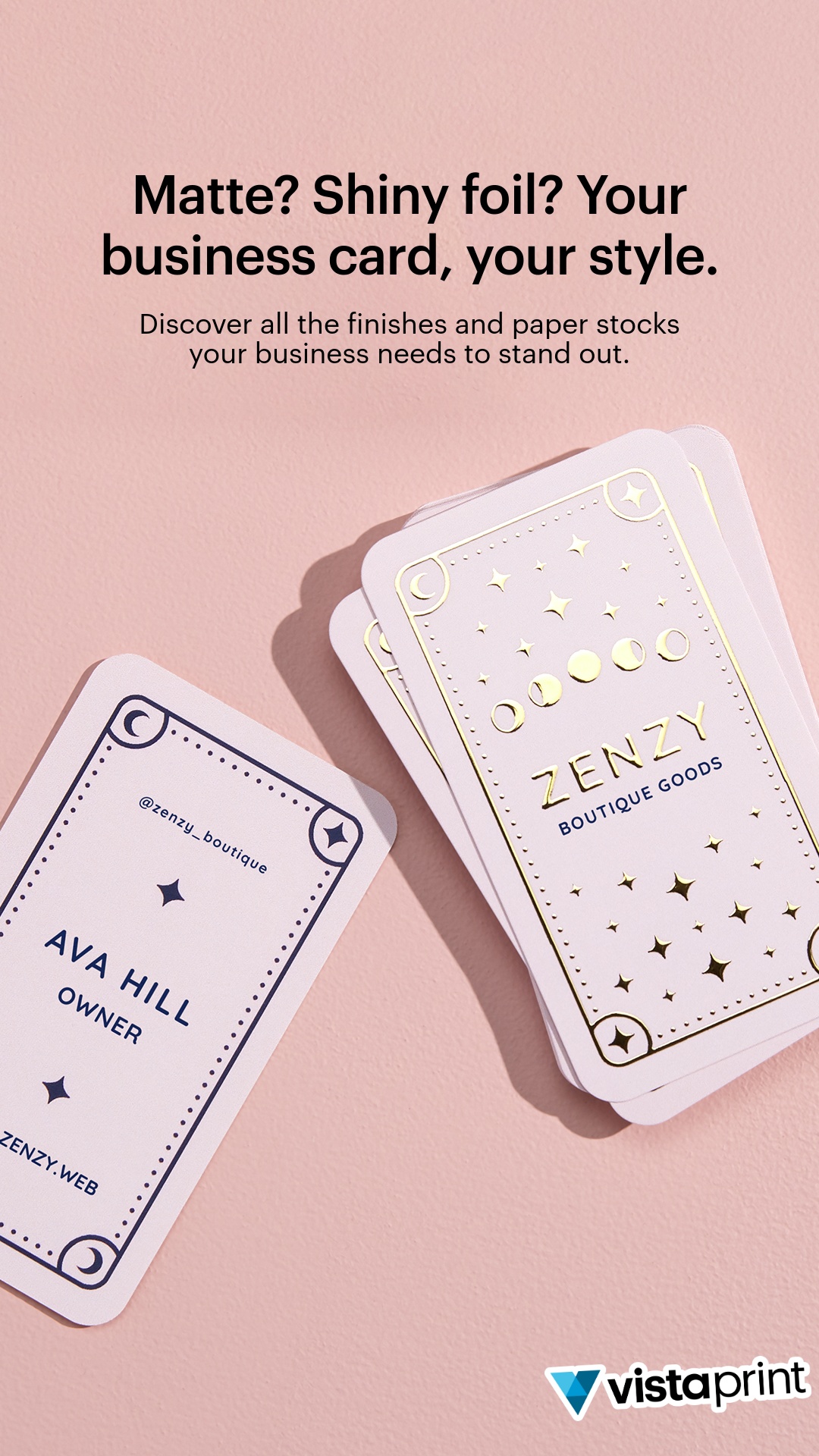 VistaPrint Facebook ad