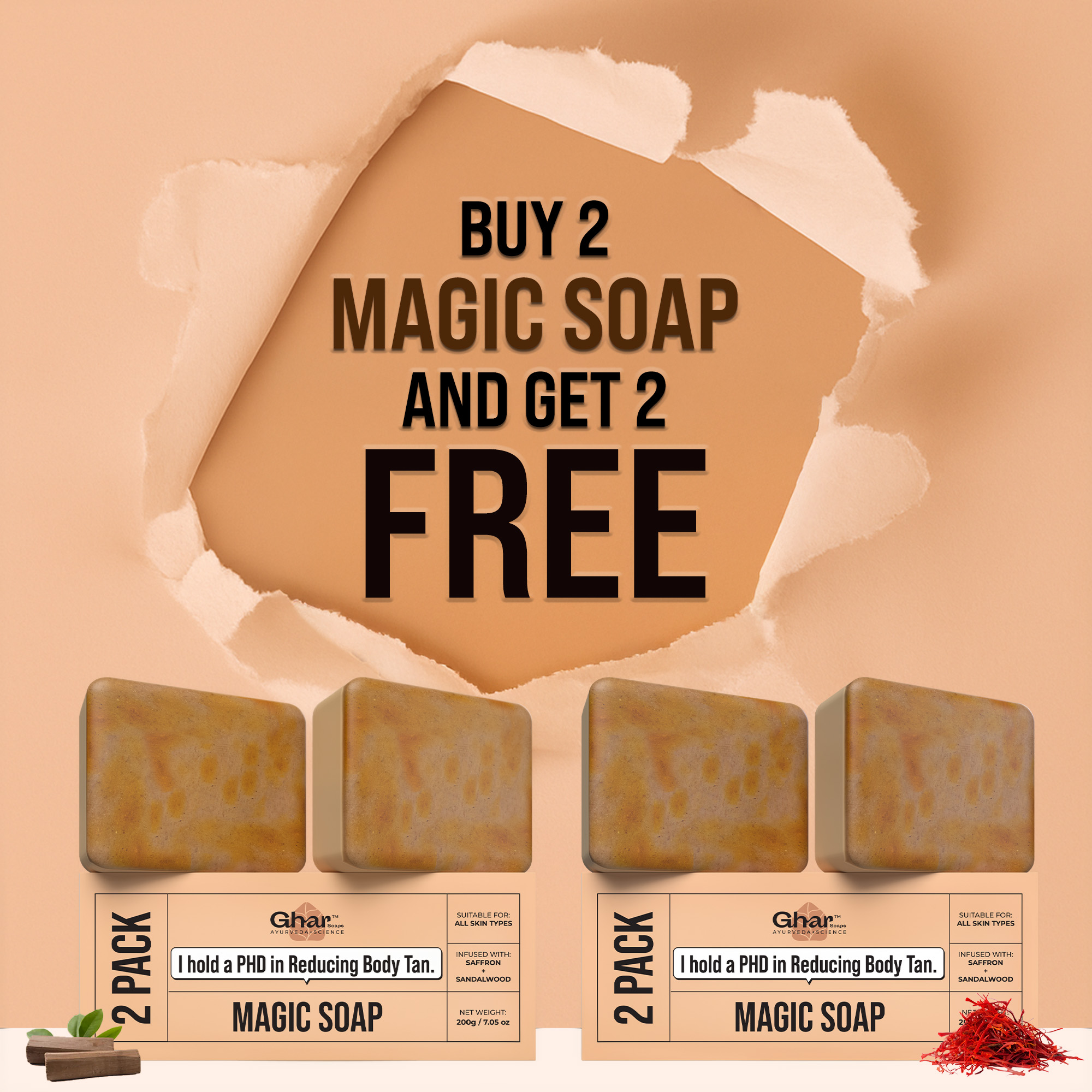 The Ghar Soaps Facebook ad