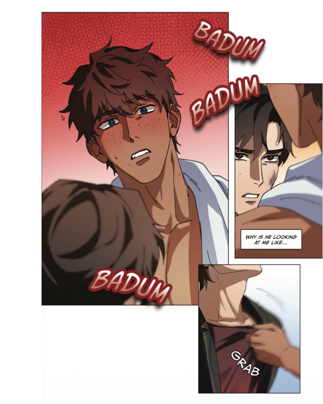 Webtoon Unscrolled Facebook ad: He's a vampire.