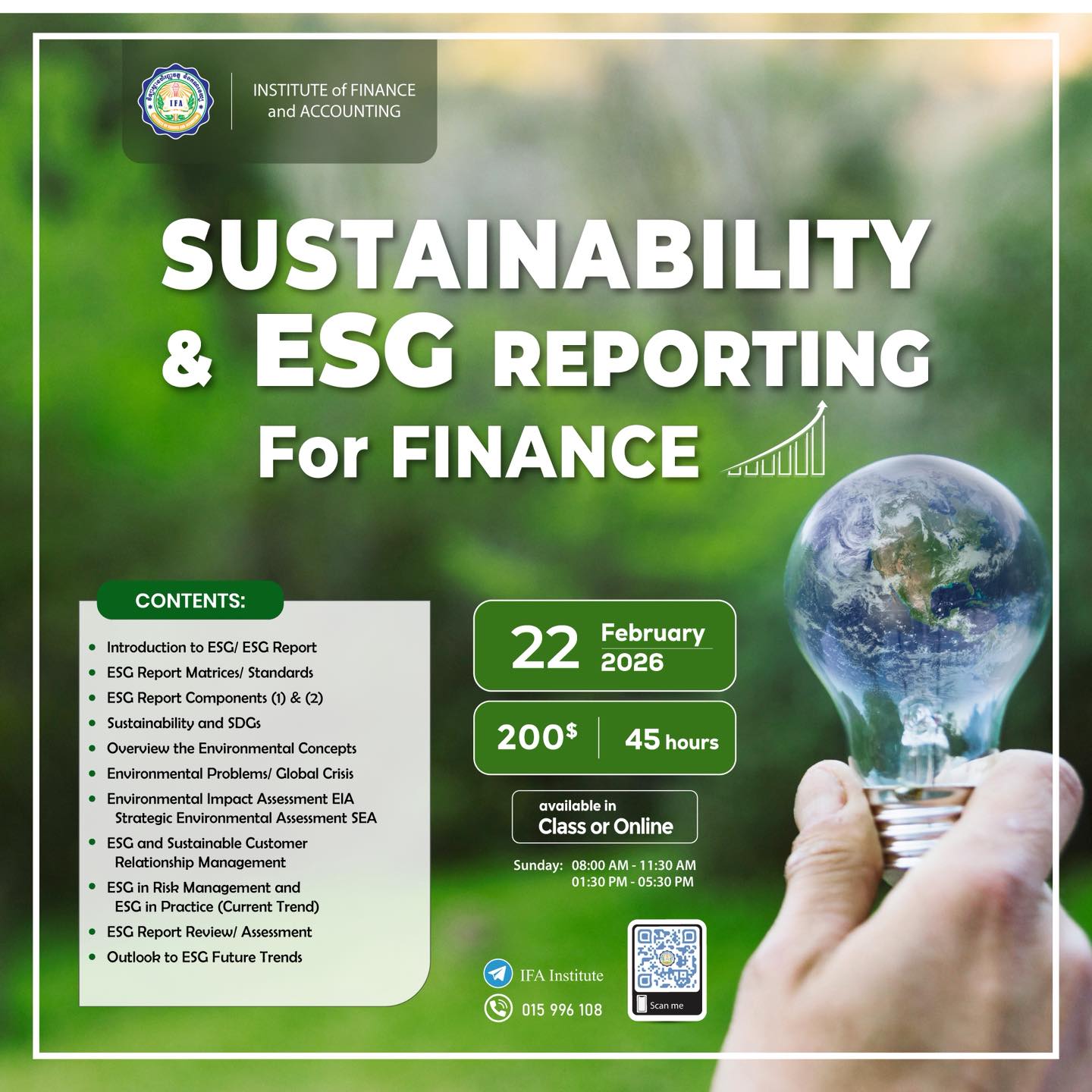 Institute of Finance and Accounting-IFA Facebook ad