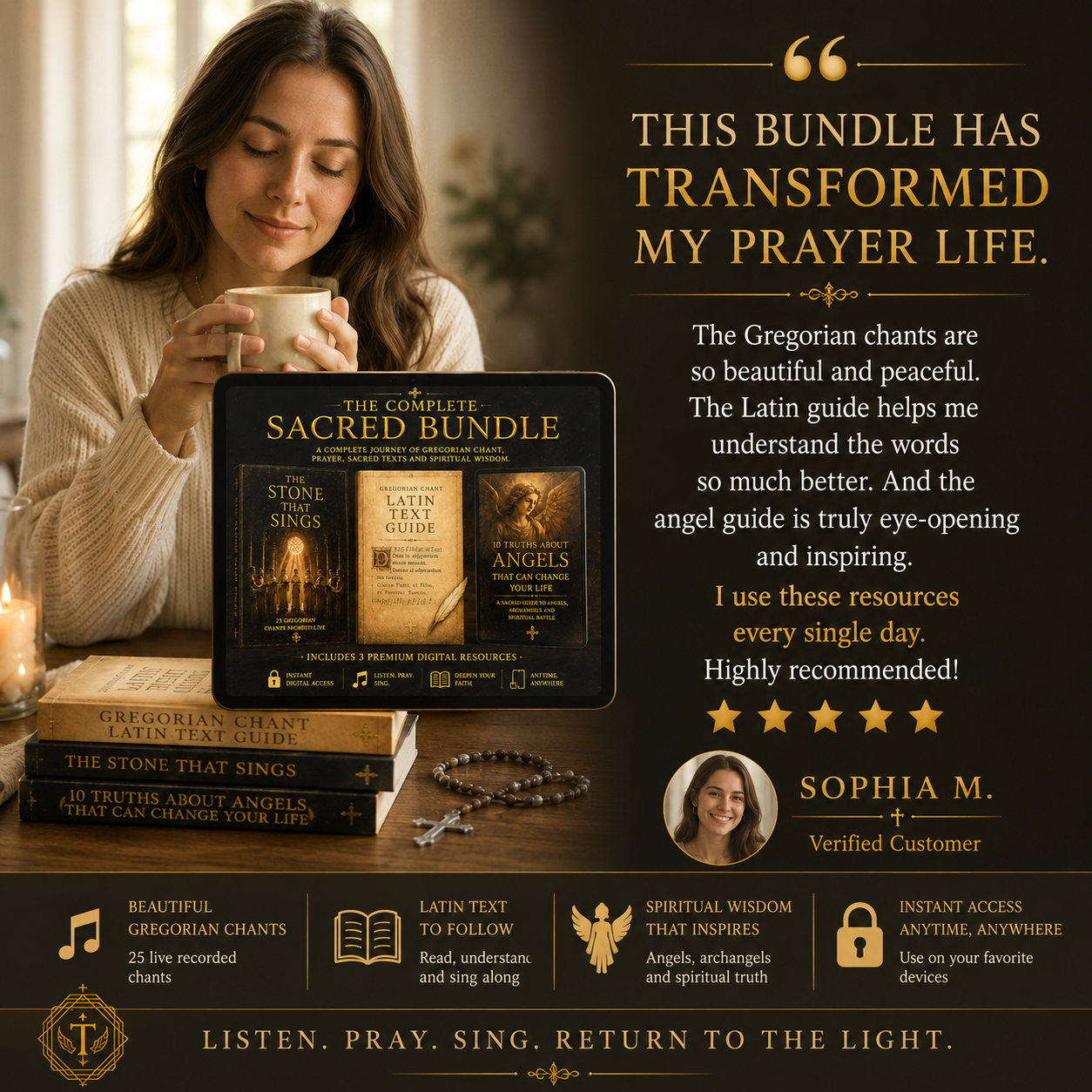 GregorianChants Facebook ad from Jul 9, 2026