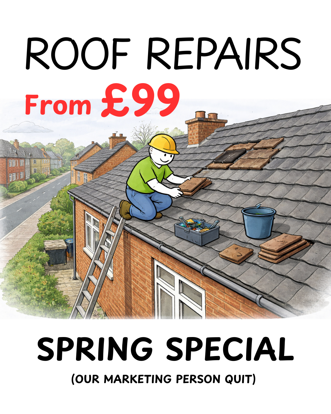 Roofpro Northamptonshire Facebook ad: 25% Off Summer Special