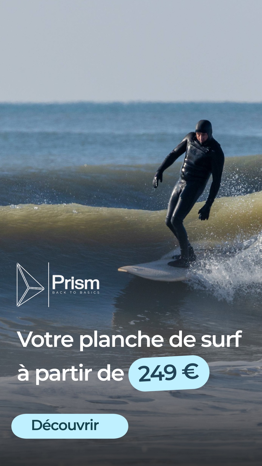 PRISM Surfboards Facebook ad from Feb 13, 2026