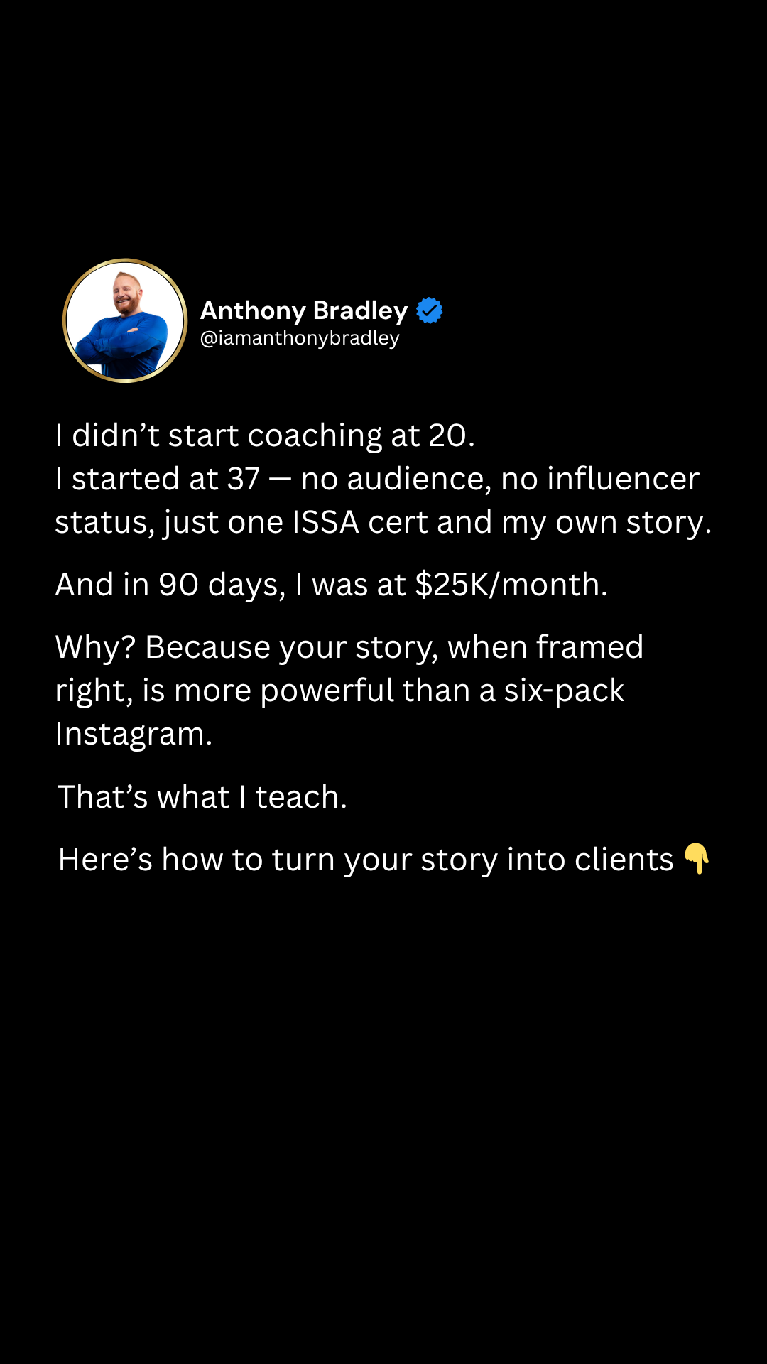 Anthony J Bradley Facebook ad