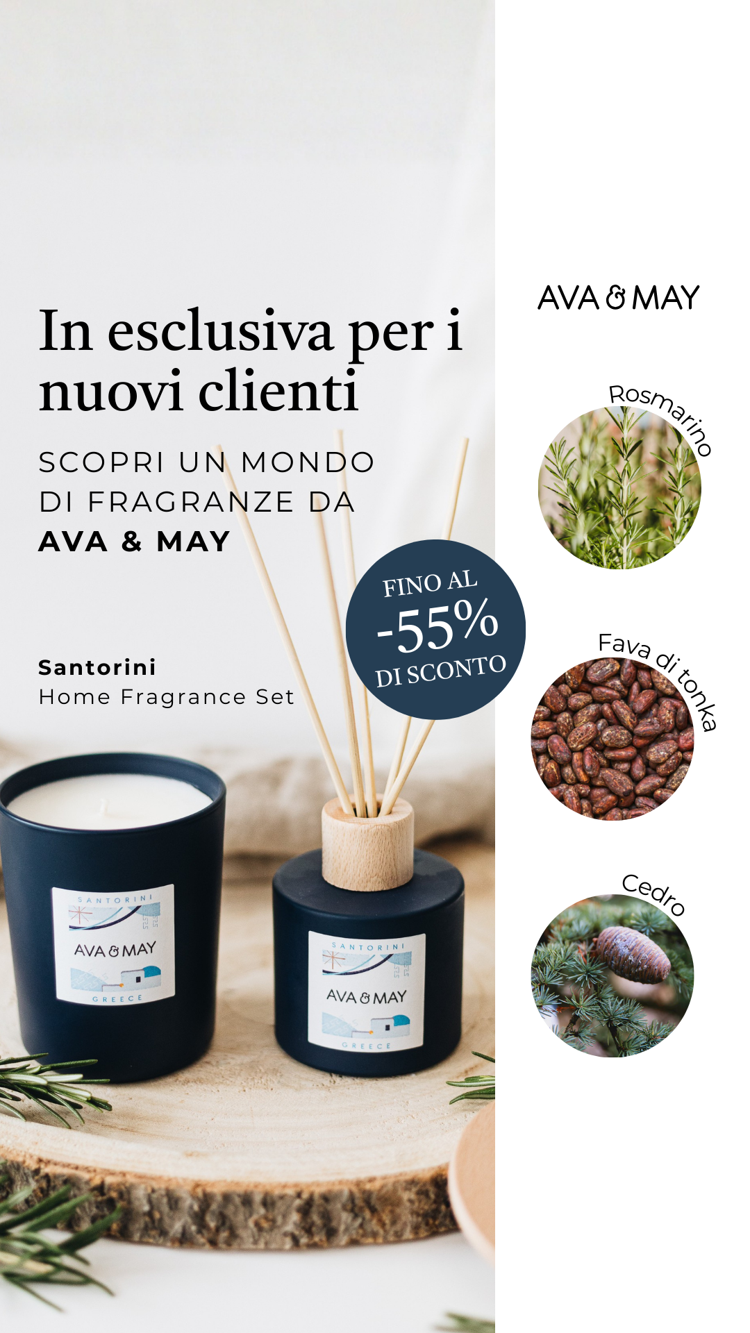 AVA & MAY Italia Facebook ad from Dec 27, 2025