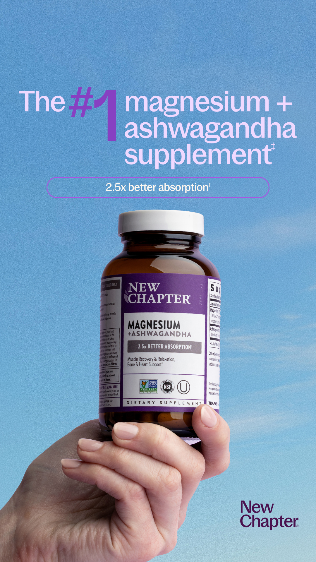 New Chapter Facebook ad: The New standard in magnesium
