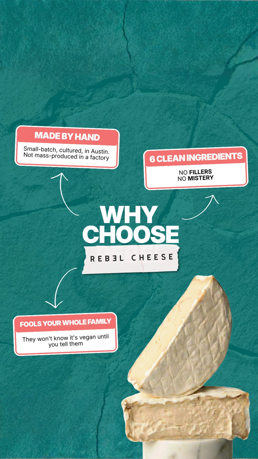Rebel Cheese Facebook ad