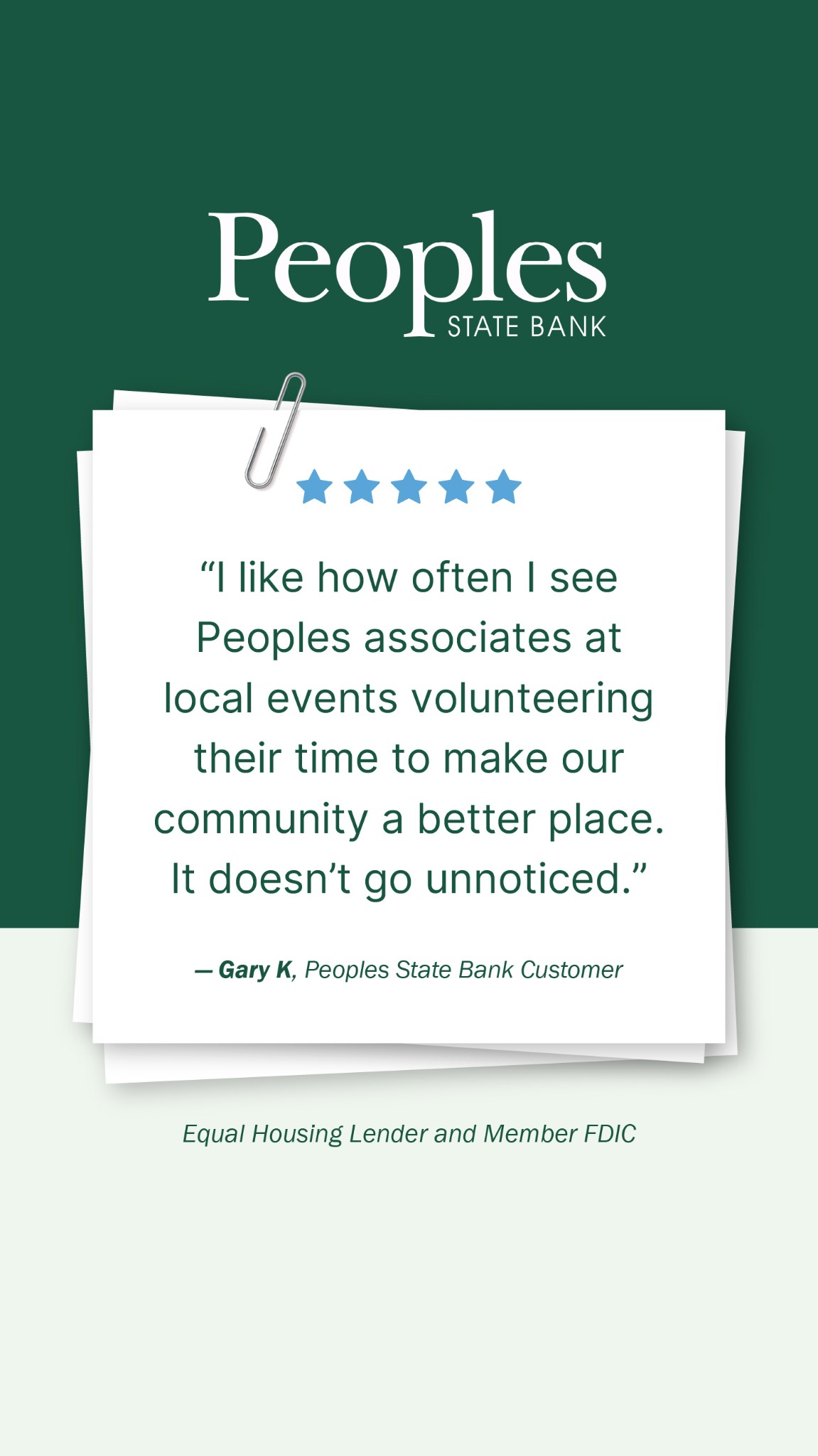 Peoples State Bank Facebook ad