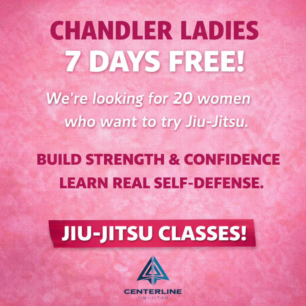 Centerline Jiu-jitsu Chandler Facebook ad: Chandler Ladies, Try Jiu-Jitsu FREE for 7 Days
