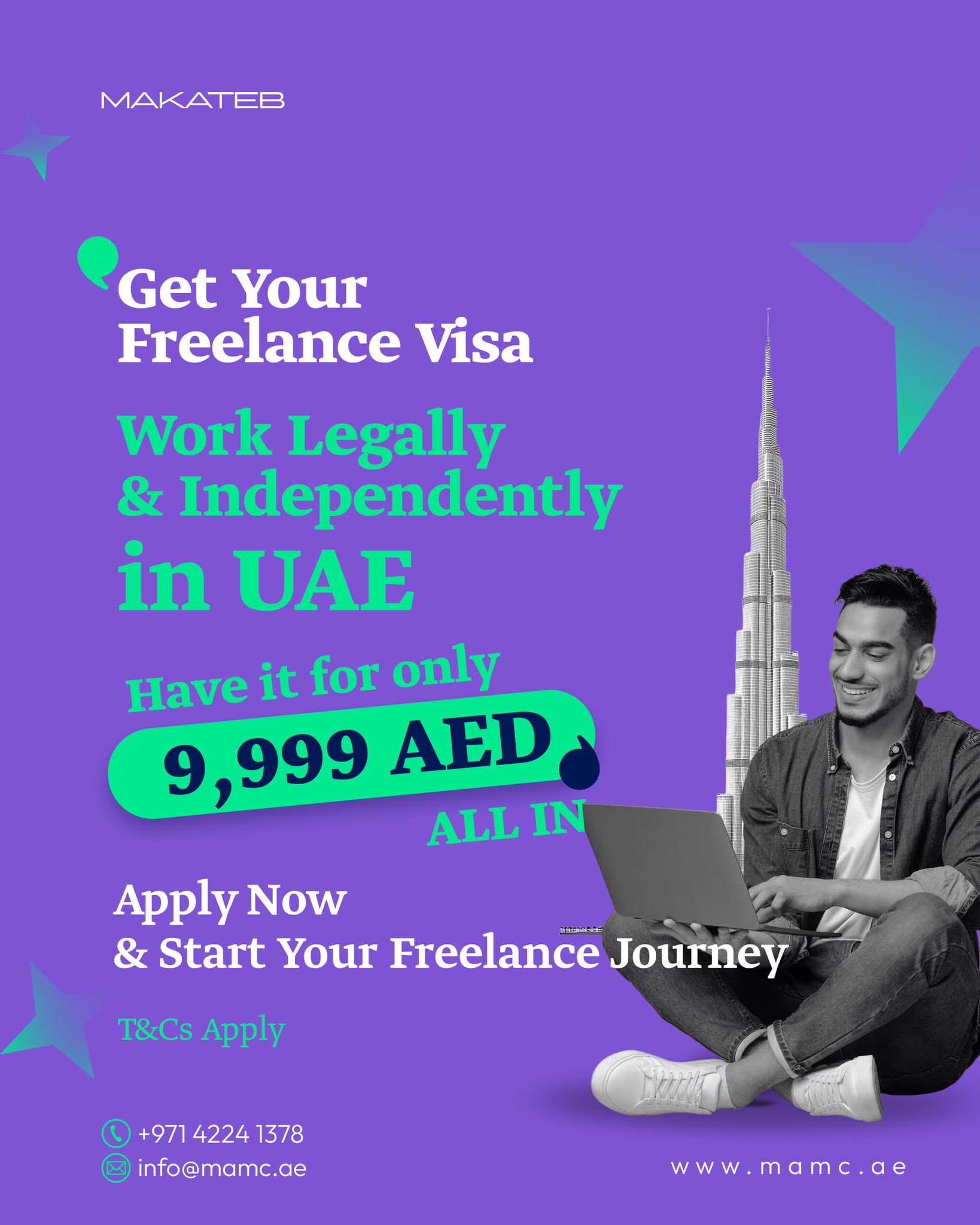 Makateb Business Center - UAE Facebook ad: Contact us now before this offer ends