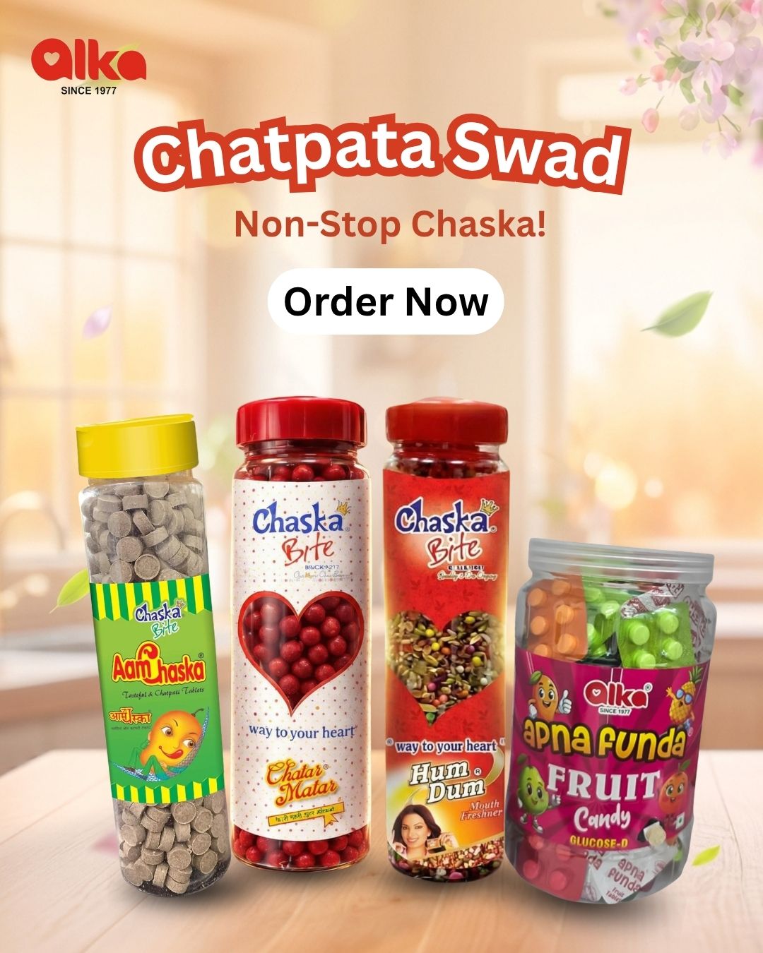 ALKA FOODS Pvt. Ltd. Facebook ad: Kabhi khatta khane ka mann karta hai, kabhi…