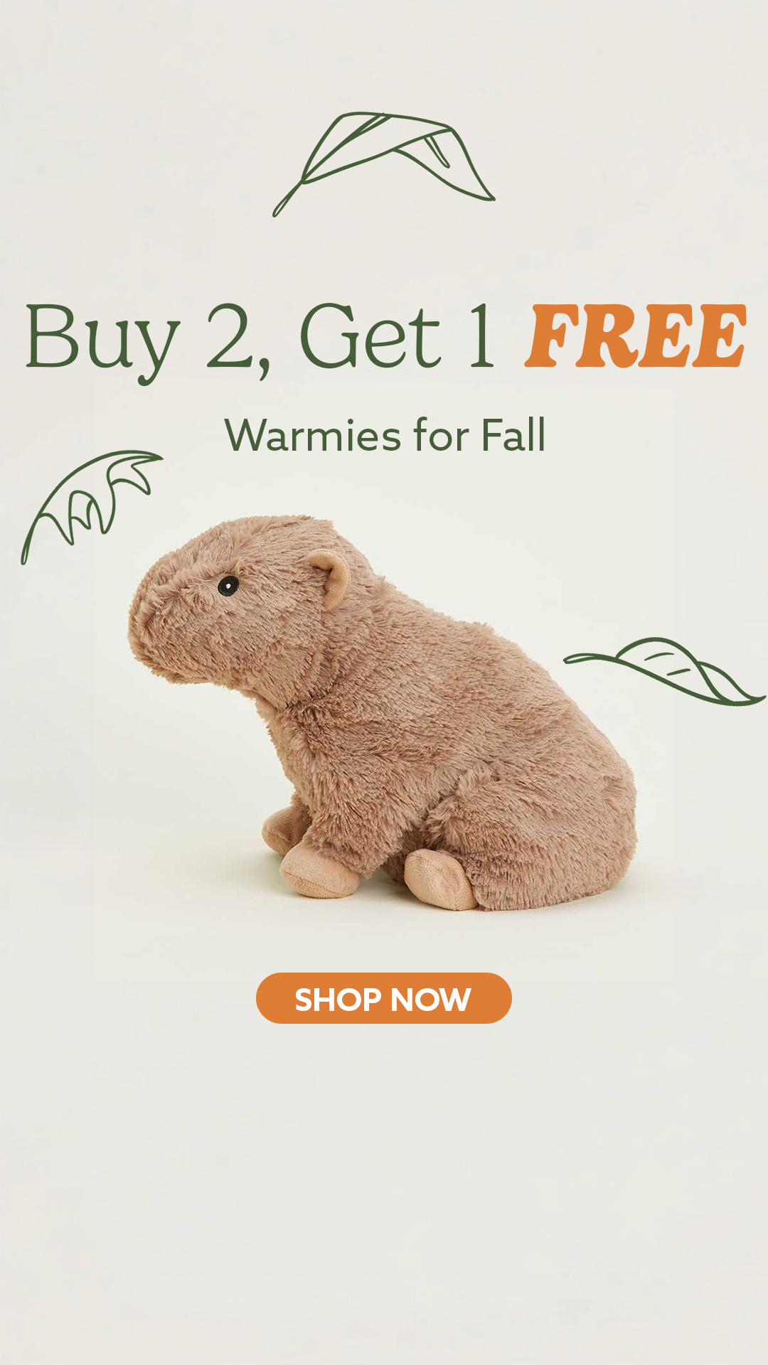 Warmies USA Facebook ad: Buy 2, Pick a FREE Warmies