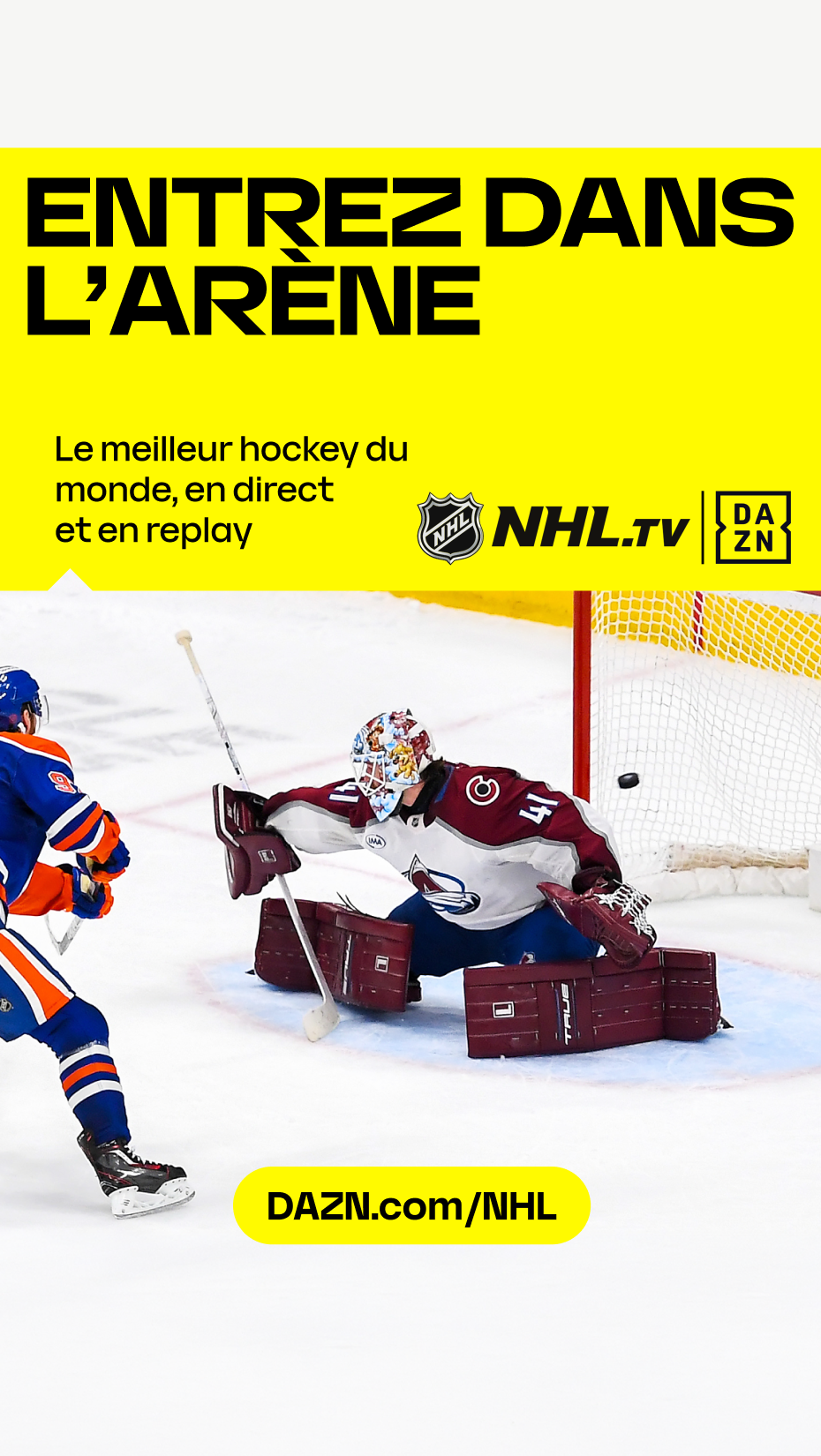 DAZN Sport Facebook ad: NHL.tv sur DAZN