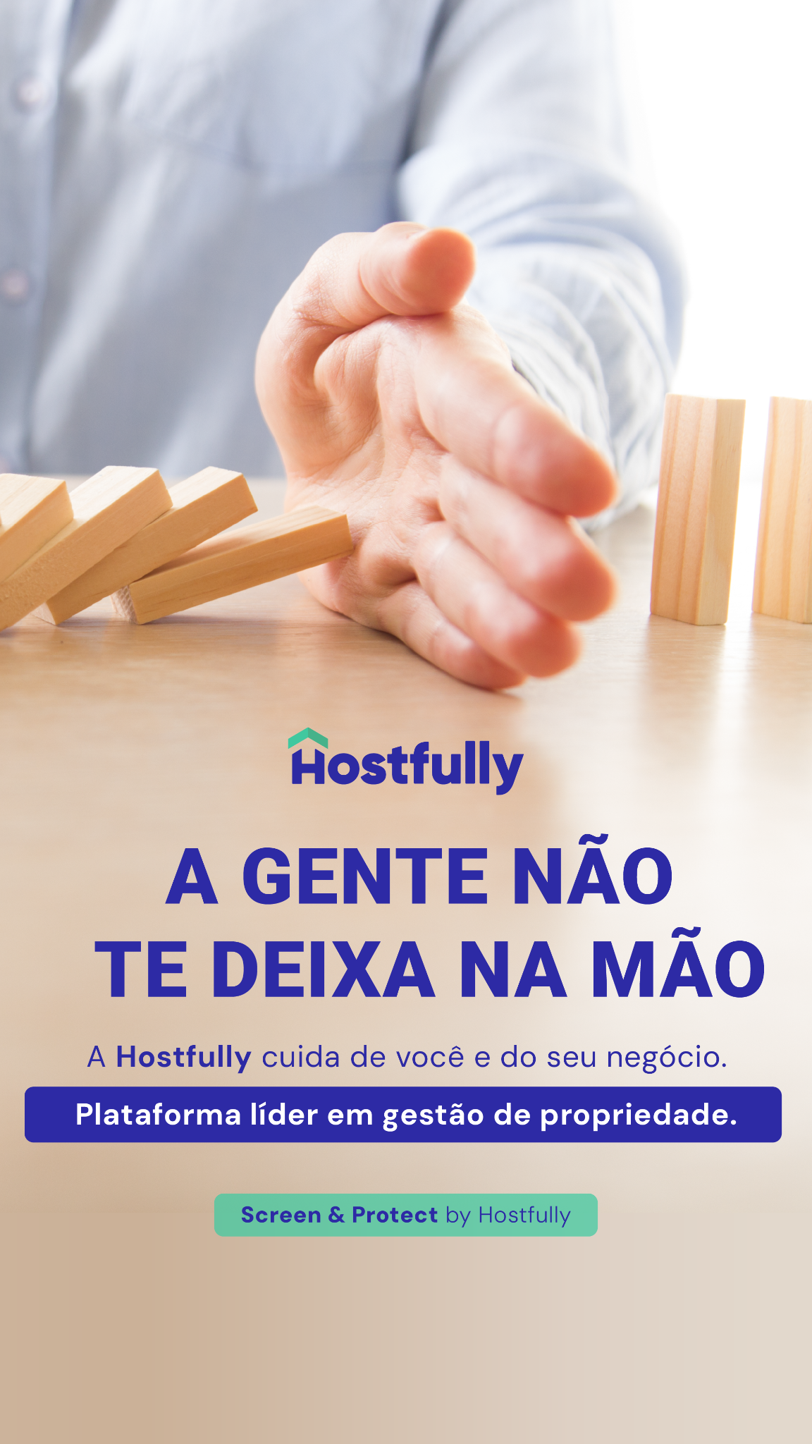 Hostfully Brasil Facebook ad