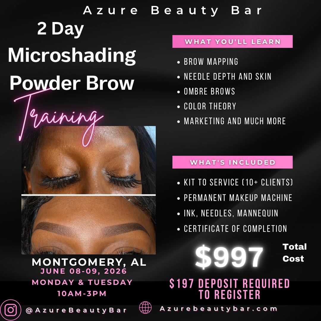 Azure Beauty Bar Facebook ad: Training Academy | Azure Beauty Bar