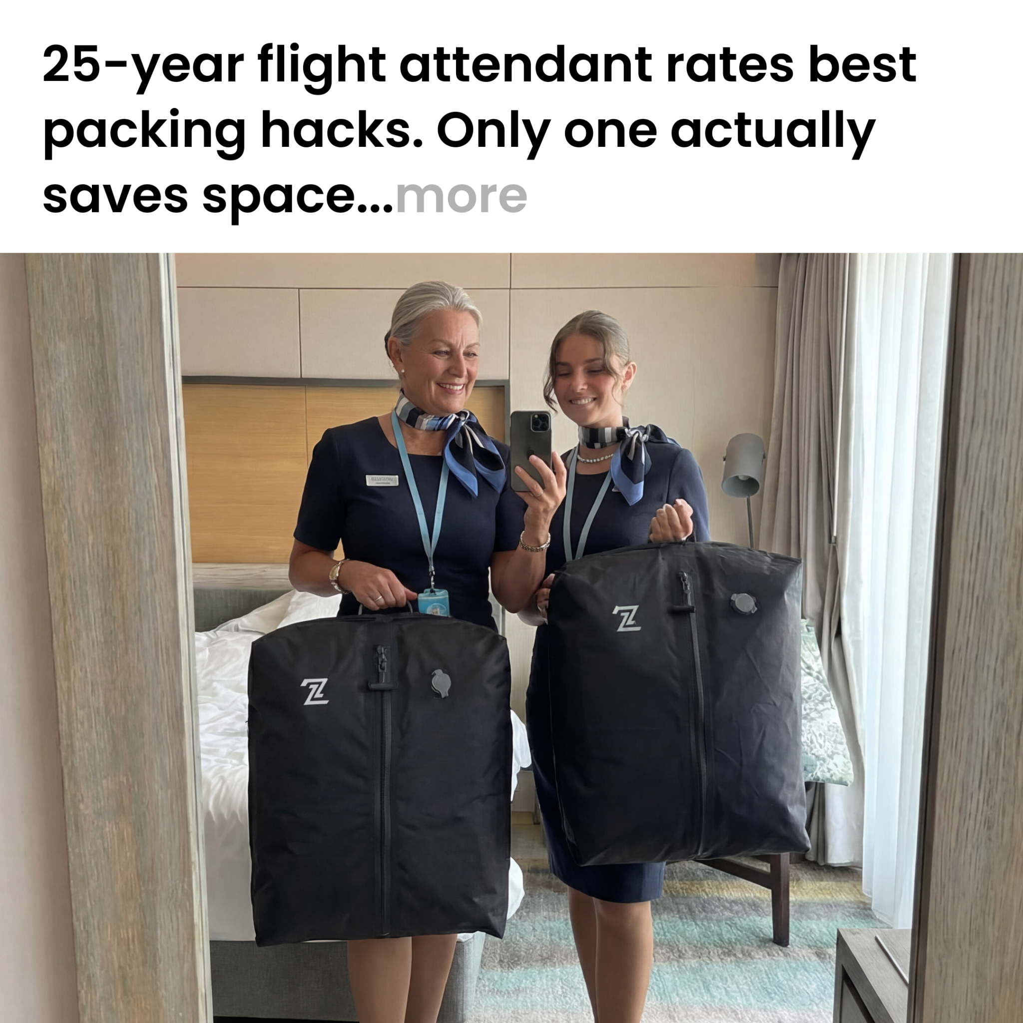 Flight Attendant Emily Facebook ad: Flight Attendant's #1 Flying Secret