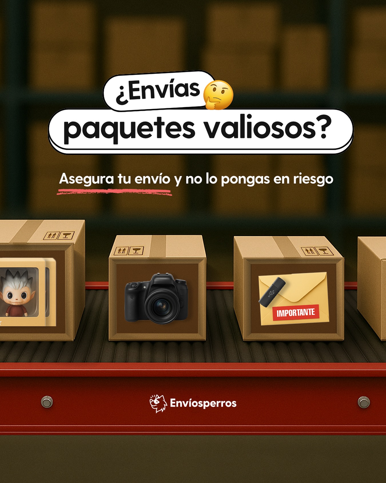 Envíosperros Facebook ad