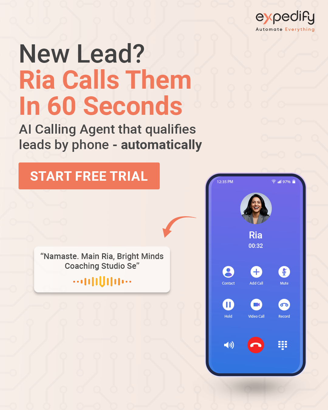 Expedify.ai Facebook ad