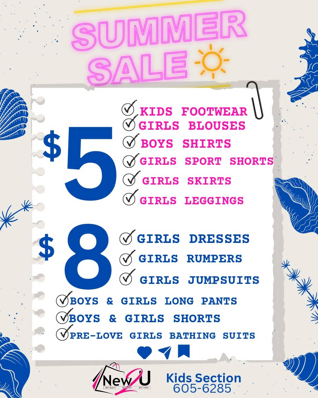NEW2U Facebook ad: Dress your little princess in these Charming &…