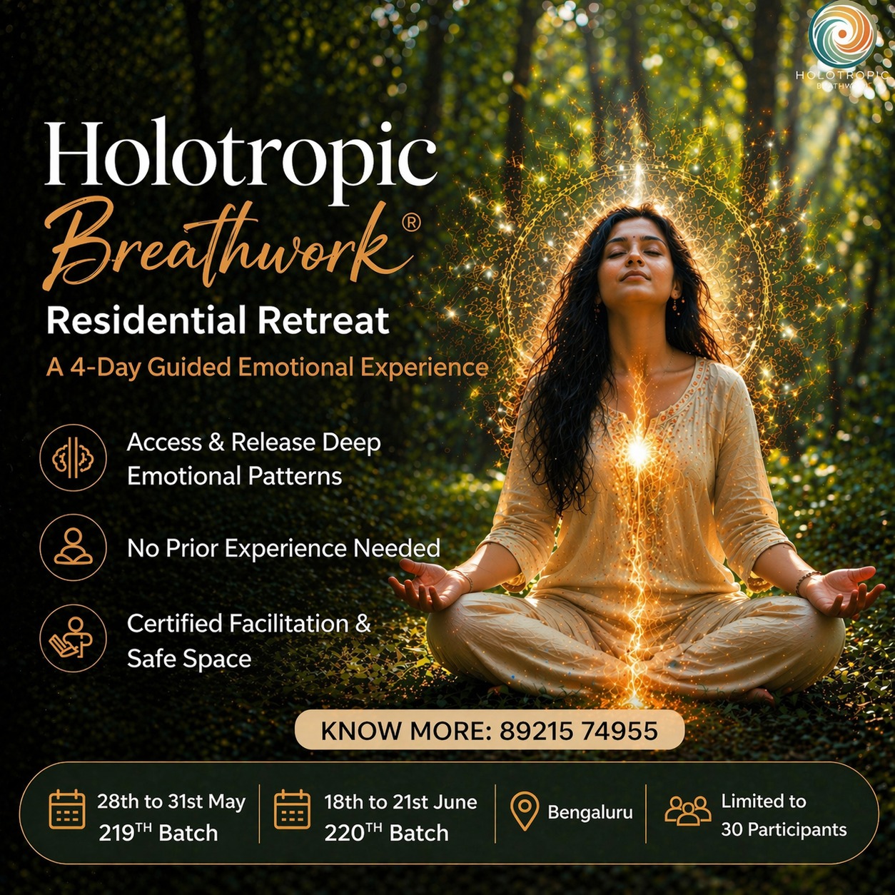 Holotropic Breathwork Facebook ad: Transform Your Mind with Holotropic Breathwork