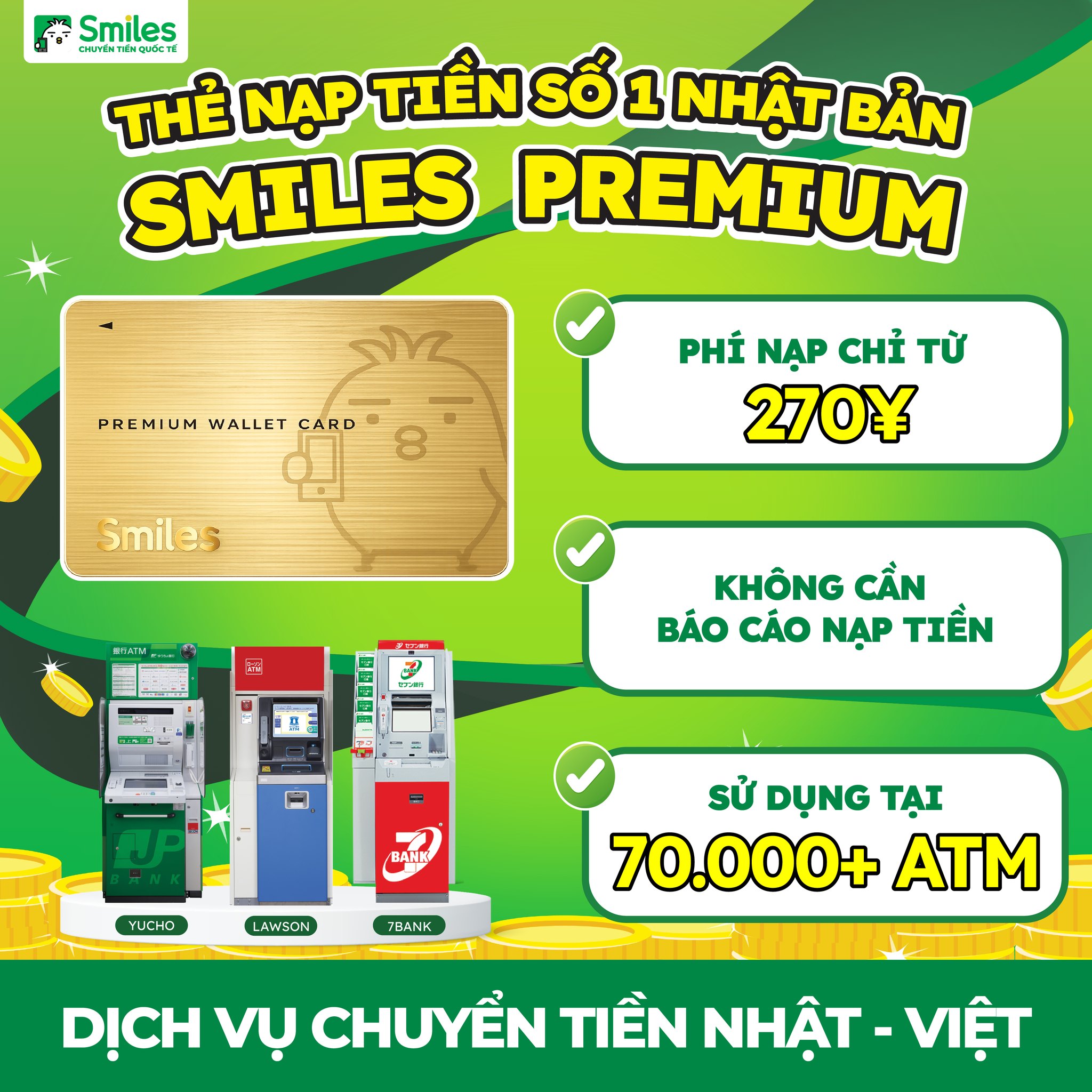 Chuyển tiền Smiles Japan - Việt Nam Facebook ad: Thẻ Nạp Tiền Số 1 Nhật Bản …