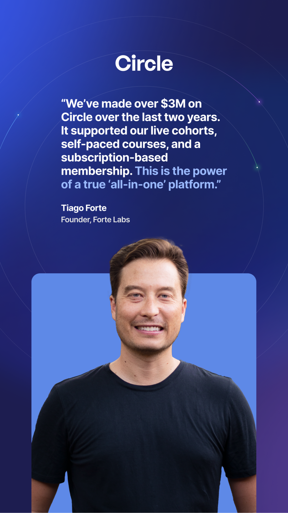 Circle Facebook ad from Jul 14, 2026