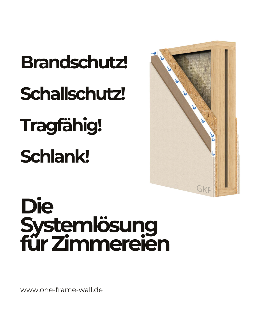Wolf Bavaria GmbH Facebook ad: Oneframe-Wall - Einschalige Wohnungstrennwand