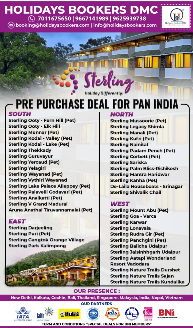 Holidays Bookers Facebook ad: Grab the Exclusive Pre Purchase deal of Sterling…