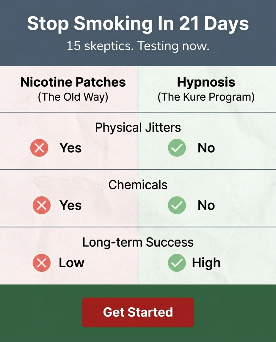 Hypnosis to Stop Smoking Facebook ad