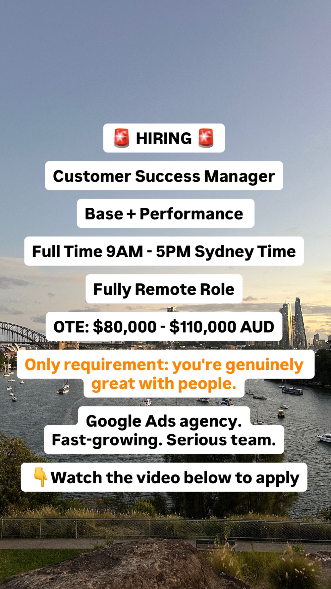 Brighter Brokers Facebook ad: Hiring Customer Success Manager
